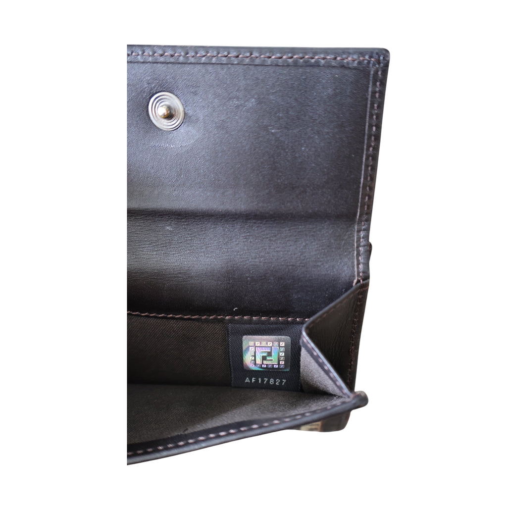 fendi zucca ff buckle wallet