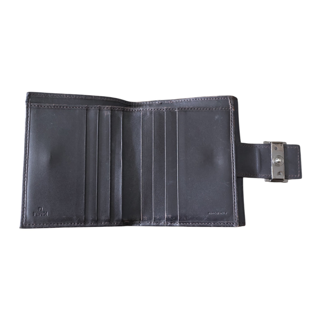 fendi zucca ff buckle wallet