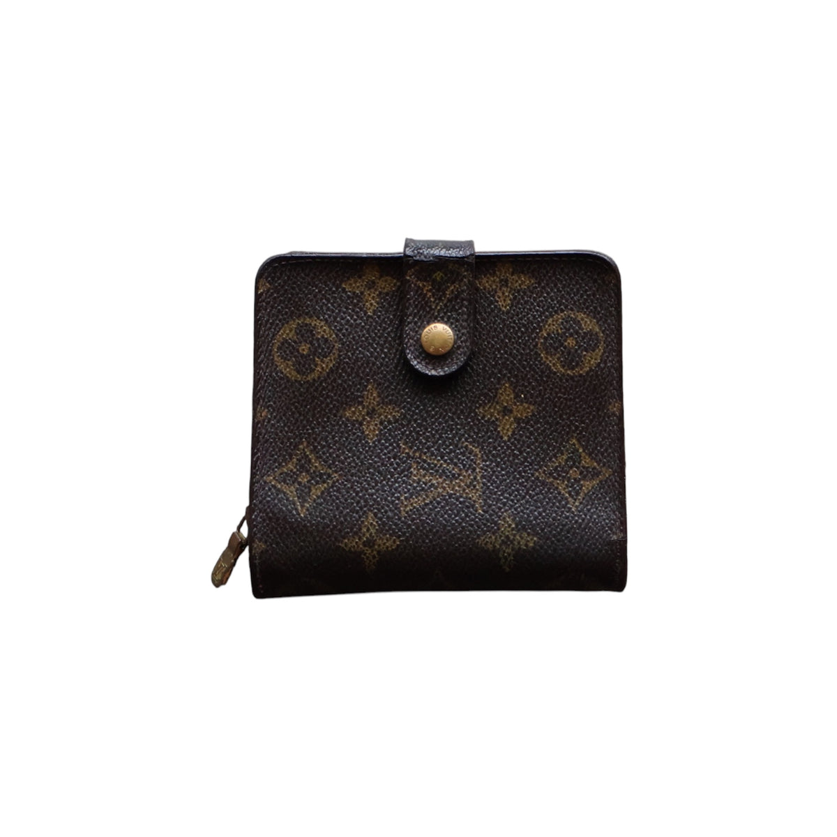 vintage louis vuitton monogram compact zip wallet