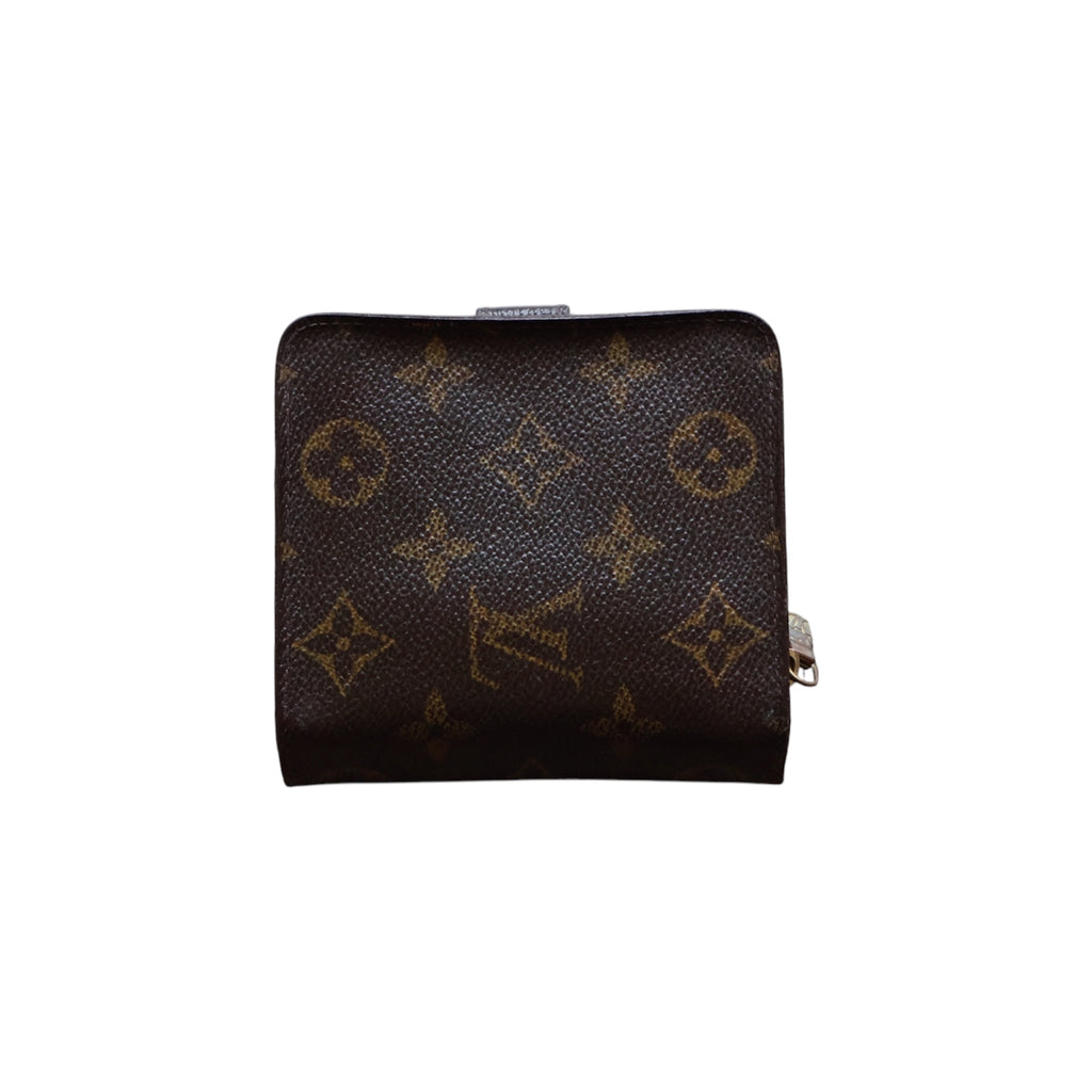 vintage louis vuitton monogram compact zip wallet