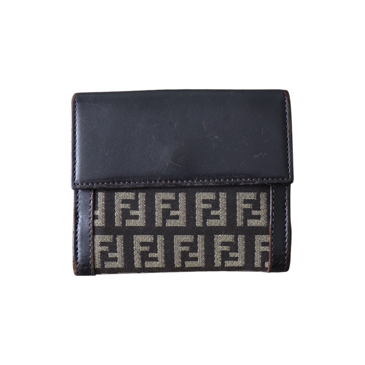 fendi zucca ff buckle wallet