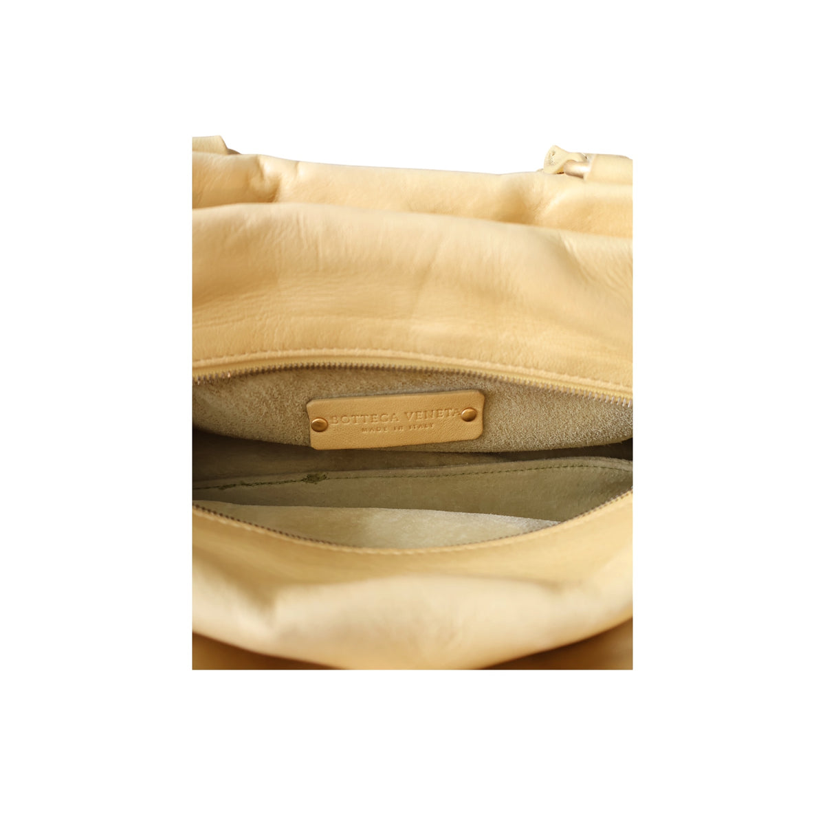 bottega veneta metallic intrecciato handbag