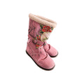 ed hardy pink suede skull tattoo boots