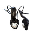 dolce & gabbana
satin crystal embellishments slingback pumps